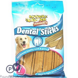 MUNCH &amp; CRUNCH DENTAL STICKS 7 PACK