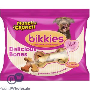 MUNCH &amp; CRUNCH DELICIOUS BONES BIKKIES 350G