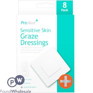 PROPLAST HYPOALLERGENIC GRAZE DRESSINGS 8 PACK