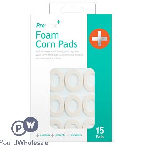 Proplast Assorted Size Foam Corn Relief Pads 15 Pack