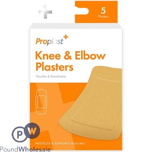 Proplast Knee & Elbow Fabric Plasters 5 Pack