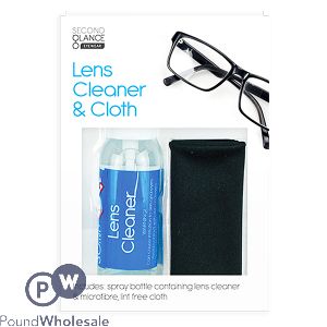 SECOND GLANCE LENS CLEANER &amp; CLOTH SET 30ML