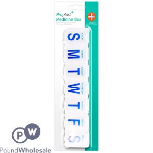 PROPLAST SLIM WEEKLY MEDICINE PILL BOX