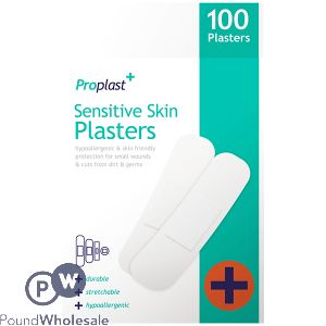 PROPLAST SENSITIVE SKIN PLASTERS 100 PACK