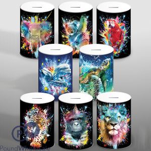 Moki Animal Money Tin Assorted 100mm X 150mm