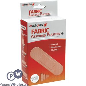 Masterplast Assorted Fabric Plasters 100pk