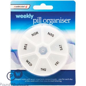 Masterplast Round Weekly Pill Organiser