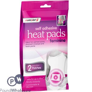 MASTERPLAST SELF-ADHESIVE INSTANT FEM HEAT PADS 2 PACK