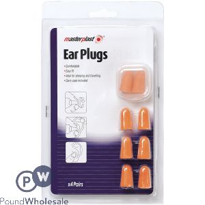 MASTERPLAST EAR PLUGS 4 PAIRS