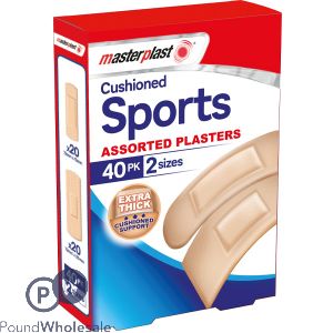 Masterplast Sport Plasters Assorted 40 Pack
