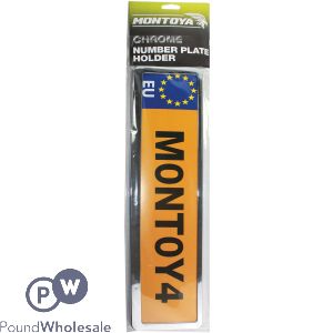 Montoya Chrome Number Plate Holder
