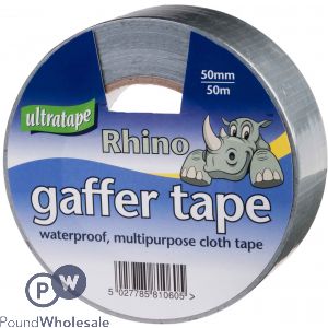 Ultratape Rhino Silver Cloth Tape 50mm X 50m