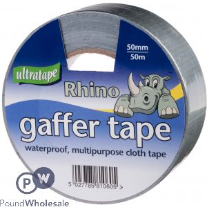 ULTRATAPE RHINO SILVER CLOTH TAPE 50MM X 50M