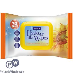 Nuage Hayfever Relief Wipes 30 Pack