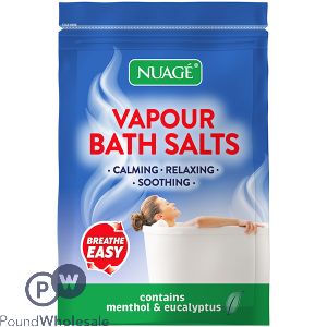 NUAGE MENTHOL &amp; EUCALYPTUS VAPOUR BATH SALTS 450G