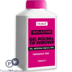 Nuage 100% Acetone Fragrance-free Gel Polish & Tip Remover 150ml