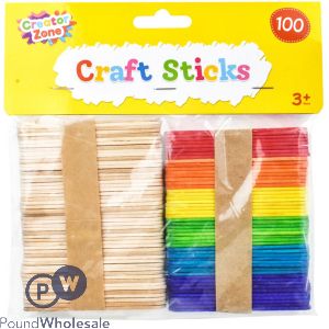 Creator Zone Craft Sticks 100pk