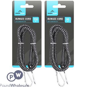 Handy Home Bungee Cord With Carabiner Clips Assorted