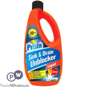 PRISM SINK &amp; DRAIN UNBLOCKER LIQUID 500ML