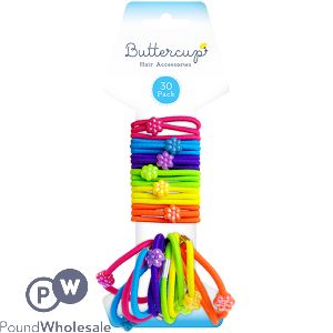 BUTTERCUP ASSORTED HAIR ACCESSORIES SET 30 PACK
