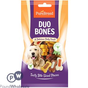 Pure Breed Mix Duo Bones Dog Treats 200g