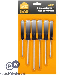 HANDY HOMES SCREWDRIVER ASSORTMENT 6PC