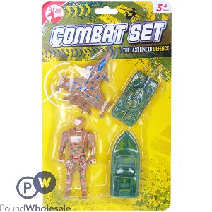 Red Deer Toys Army Combat Set 4pc