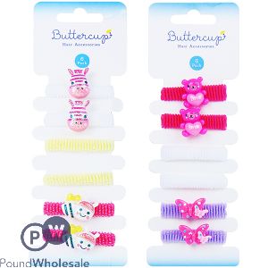 Buttercup Assorted Animal Fun Hair Bands 6 Pack