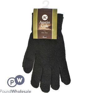 Austin Cole One Size Black Classic Men's Gloves