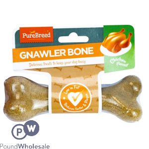 Pure Breed Chicken Flavour Gnawler Dog Bone 105g