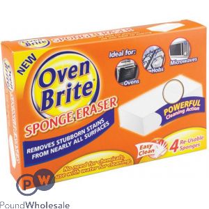 OVEN BRITE SPONGE ERASER 4 PACK