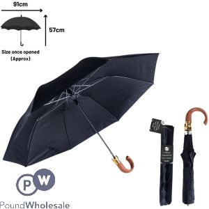 Did U-shaped Brown Handle Umbrella 91cm X 57cm