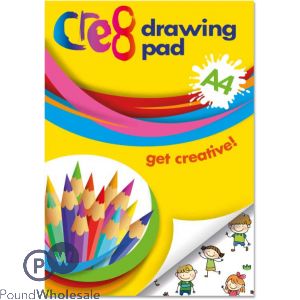 Cre8 A4 White Drawing Pad 