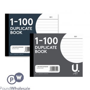 Duplicate Book 1-110 Pages 2 Assorted Colours