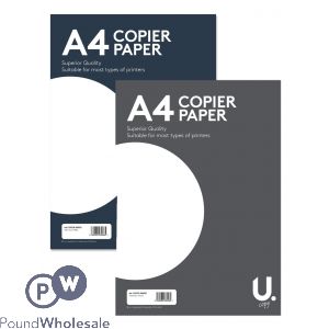 U. A4 Copier Printing Paper 80gsm