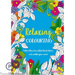 Relaxing Adult Floral Colouring Book