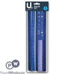 U. Ruler Set 3 Pack