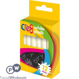 Cre8 White Chalk 12 Pack