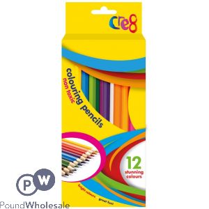 Cre8 Colouring Pencils Assorted 12 Pack