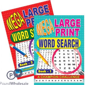 Mega Large Print Word Search Assorted