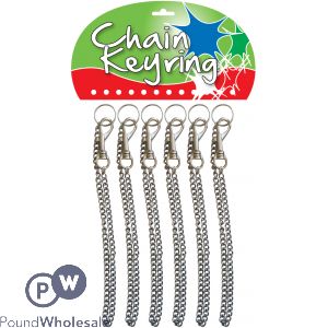 Chain Keyring On Card 12pc (each Price 39p)