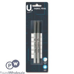 U. Fabric Pens With Labels 2 Pack