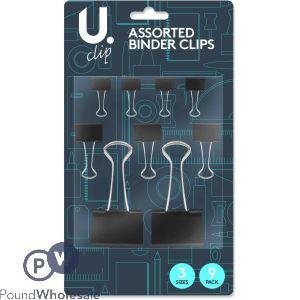 U. Assorted Binder Clips 9 Pack