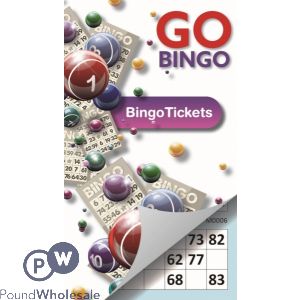 Go Bingo 450 Bingo Tickets 21cm X 12cm