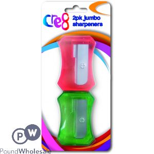 Cre8 Jumbo Pencil Sharpeners 2 Pack