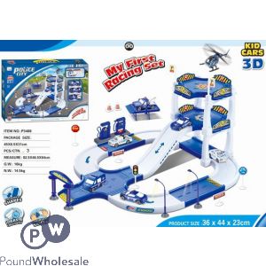 Police City 51 Piece Car Parking Play Set