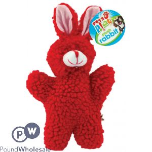 PETS PLAY PLUSH RABBIT DOG TOY