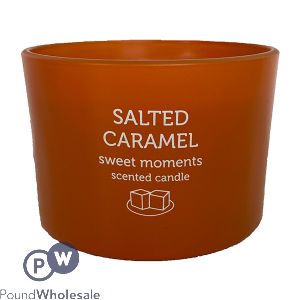 Pan Aroma Salted Caramel Coloured Jar Candle 85g