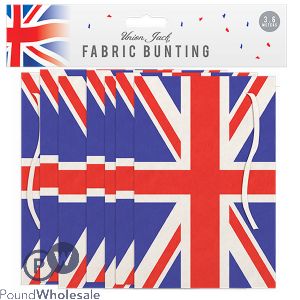 Pop Union Jack Fabric Bunting 3.6m