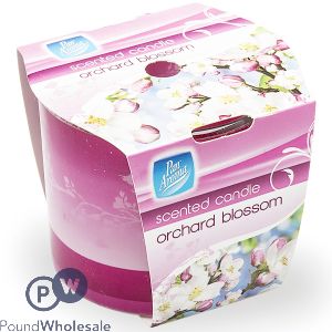 PAN AROMA SLEEVE WRAP ORCHARD BLOSSOM SCENTED CANDLE